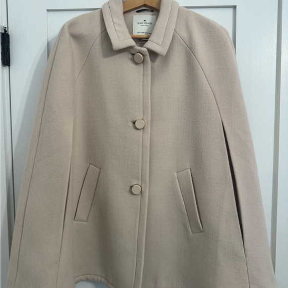kate spade Jackets & Blazers - Kate Spade Beige Women's Cape Jacket
